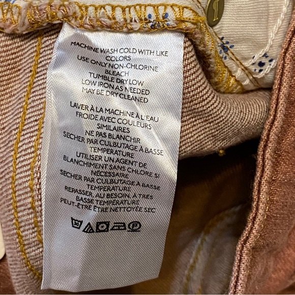 NWT Pilcro for Anthropologie The Vintage Straight Leg Jean-Washed Brown Rust 27 - Picture 10 of 16
